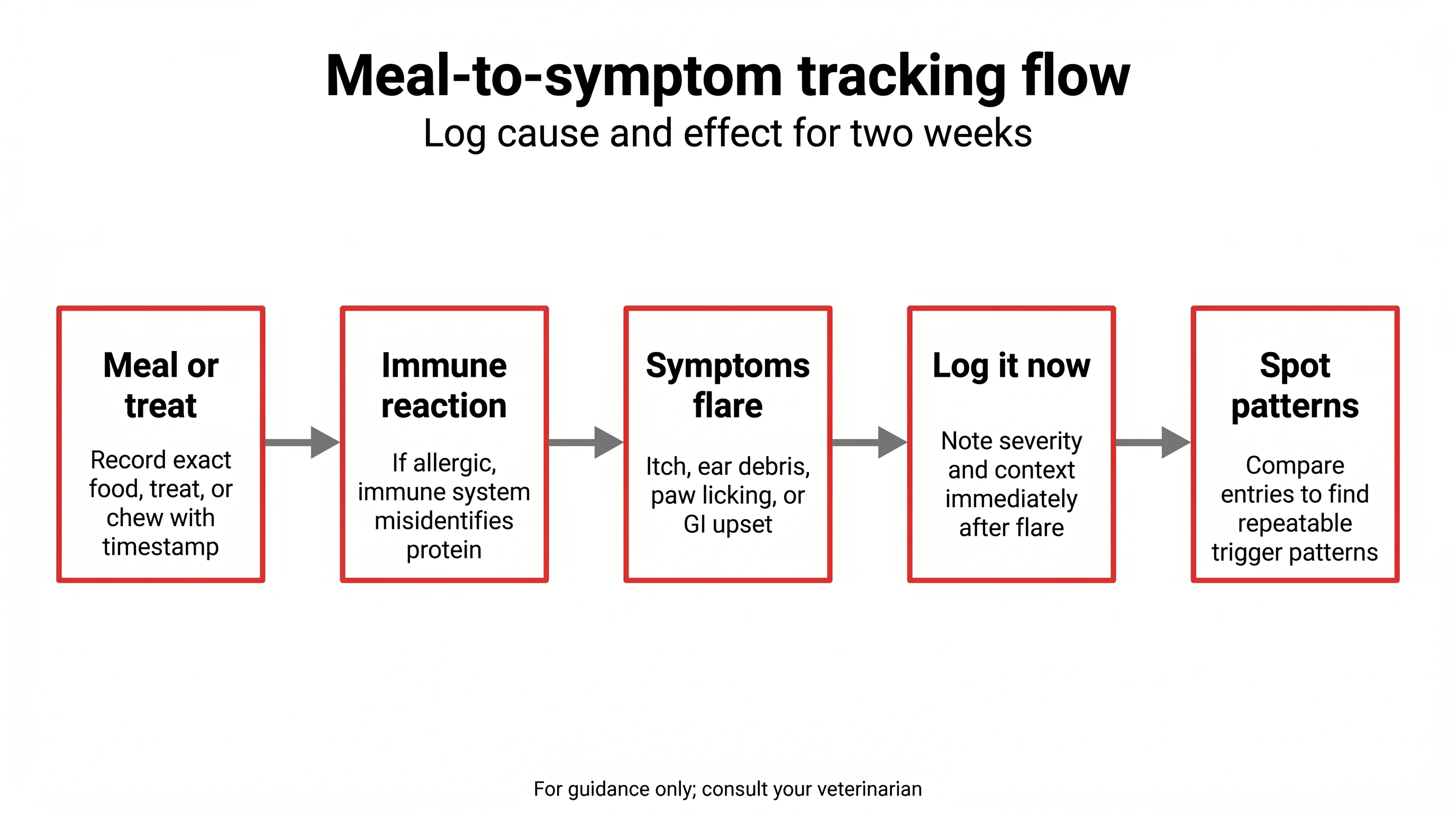 Meal-to-symptom tracking flow