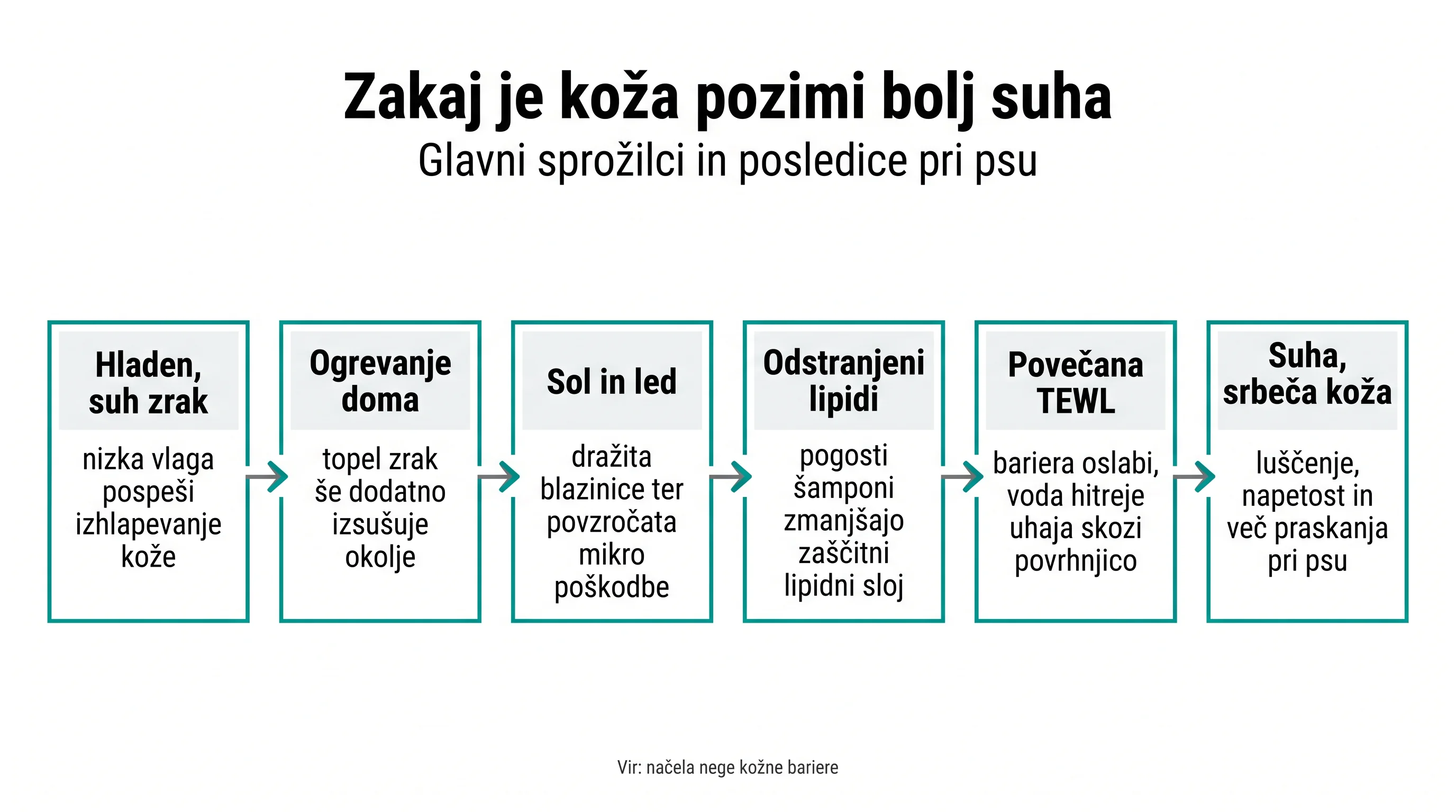 Zakaj je koža pozimi bolj suha