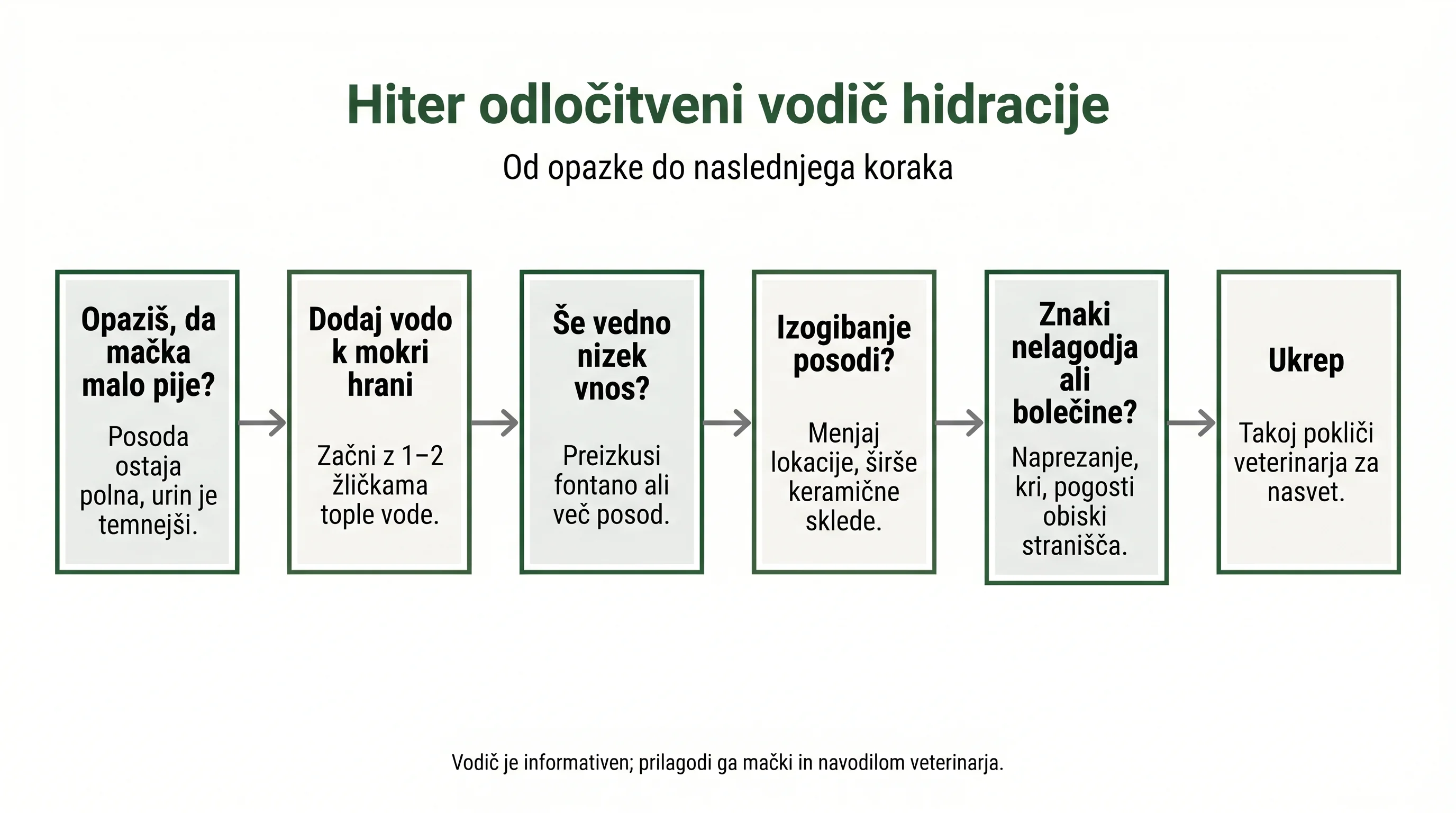 Hiter odločitveni vodič hidracije
