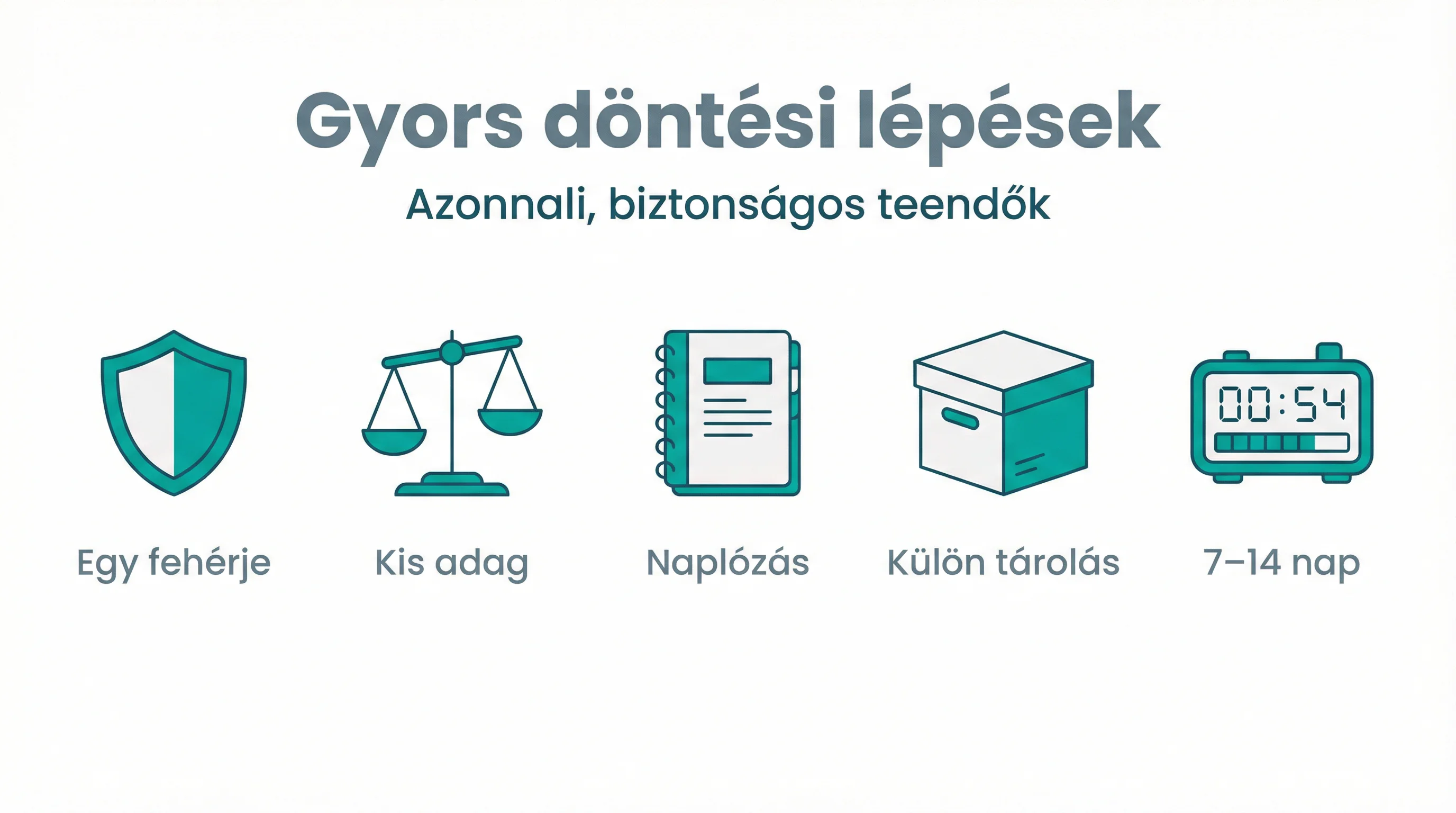 Gyors döntési lépések