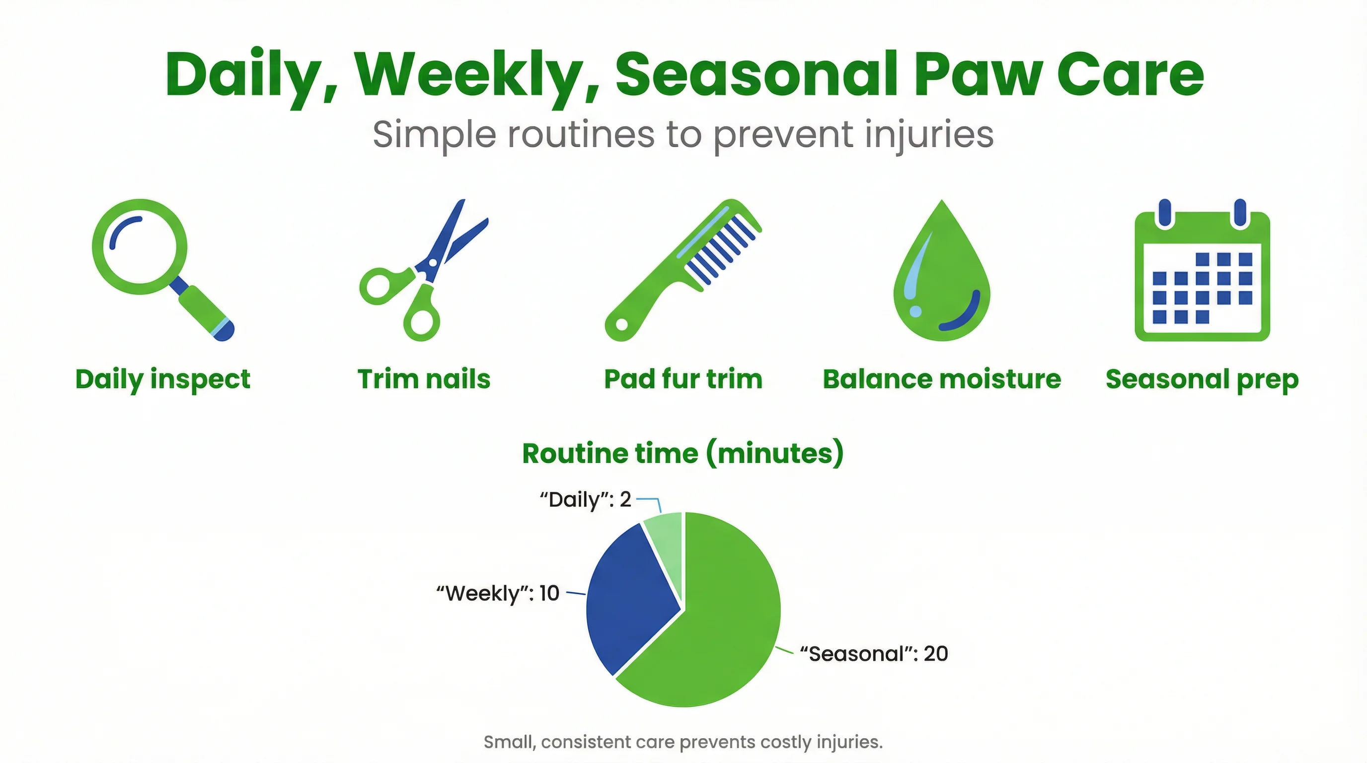Daily, Weekly, Seasonal Paw Care