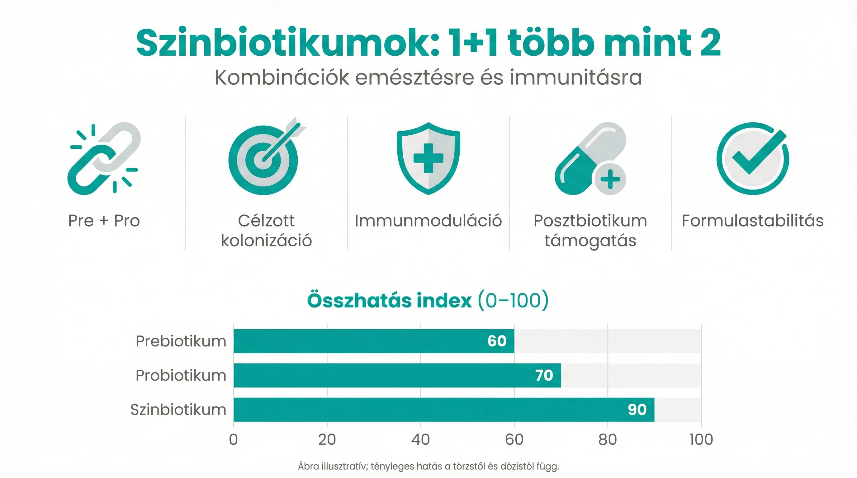 Szinbiotikumok: 1+1 több mint 2