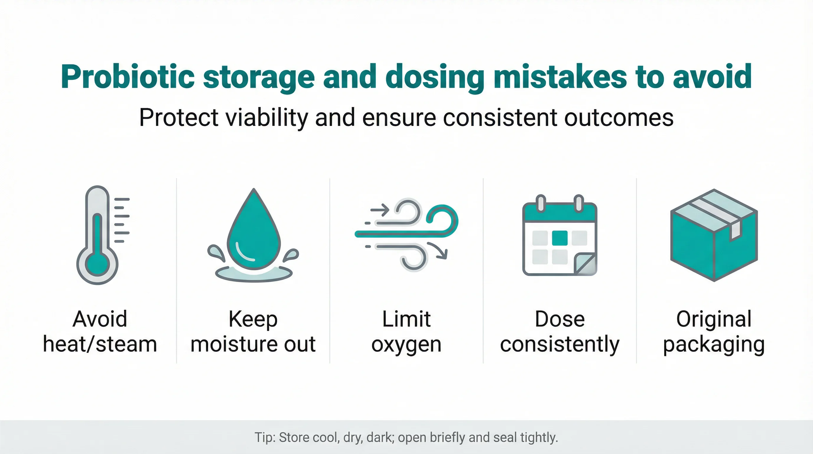 Probiotic storage and dosing mistakes to avoid