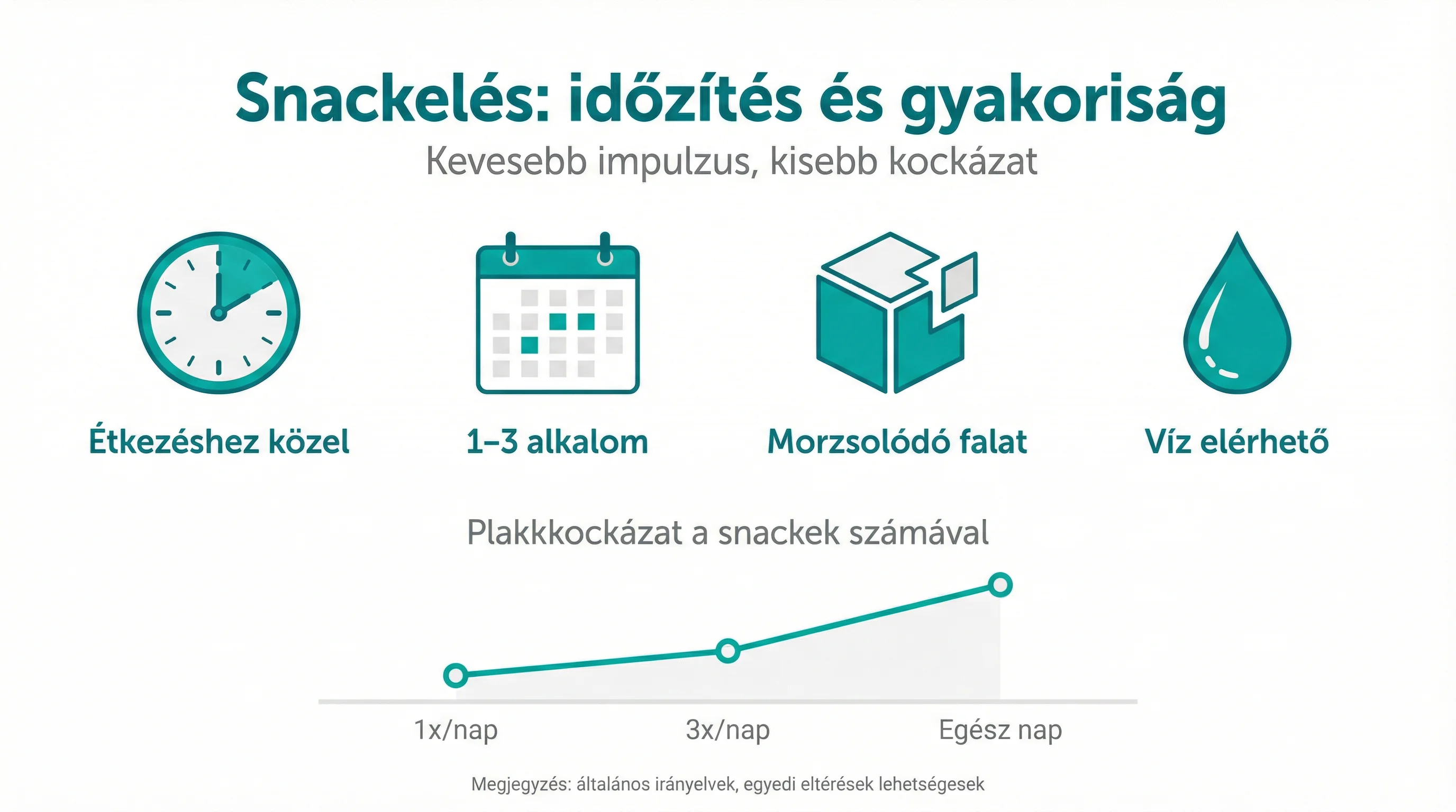 Snackelés: időzítés és gyakoriság