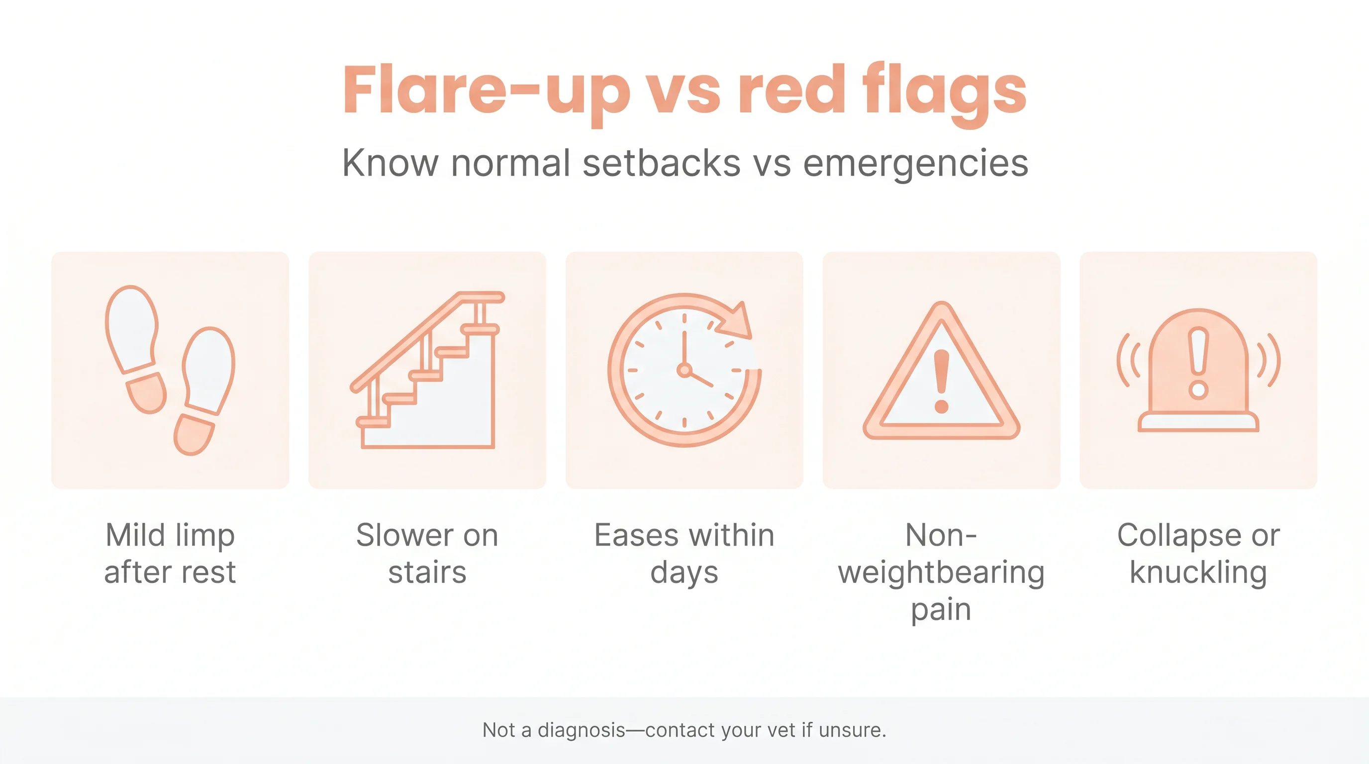 Flare-up vs red flags