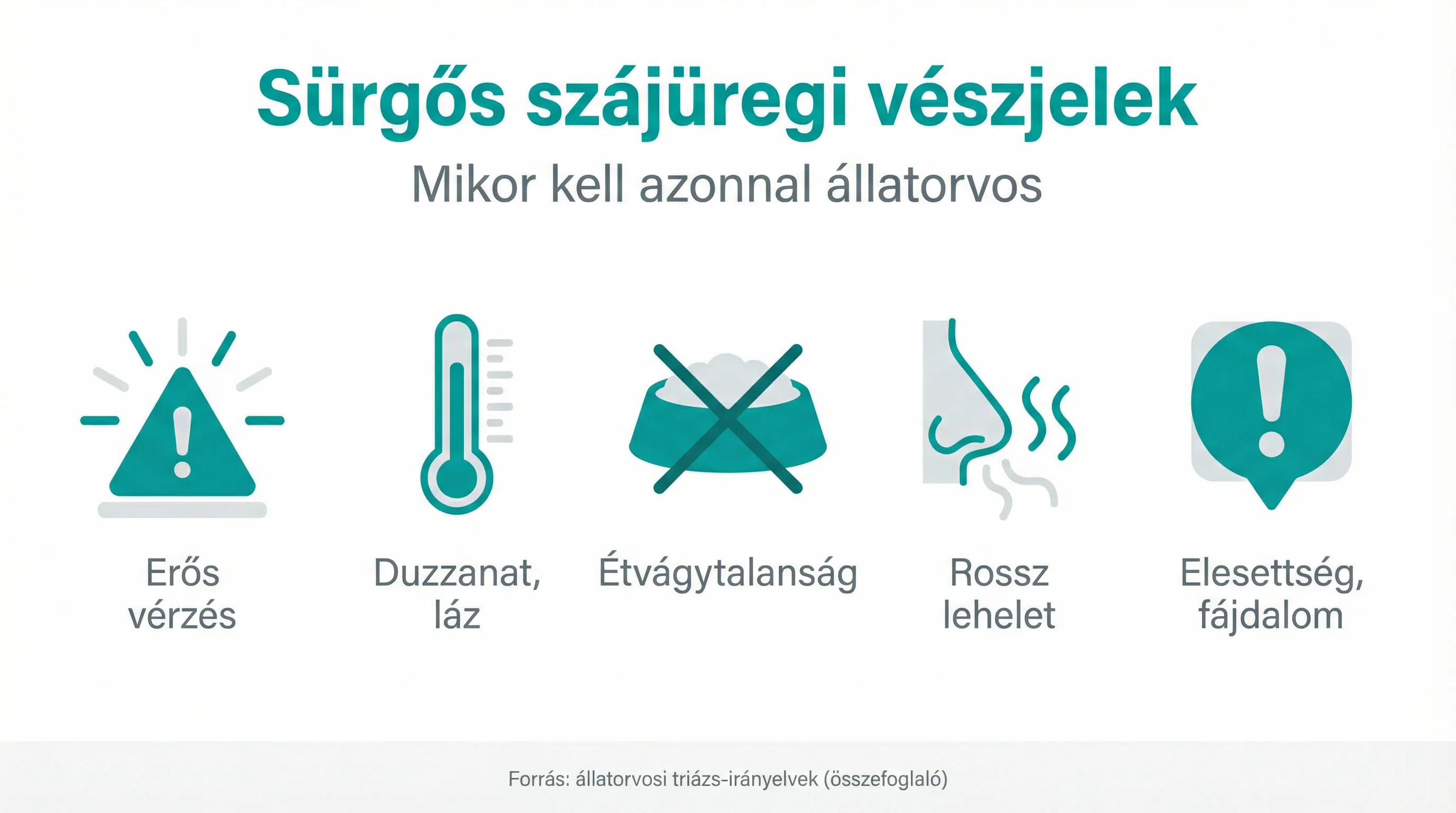 Sürgős szájüregi vészjelek