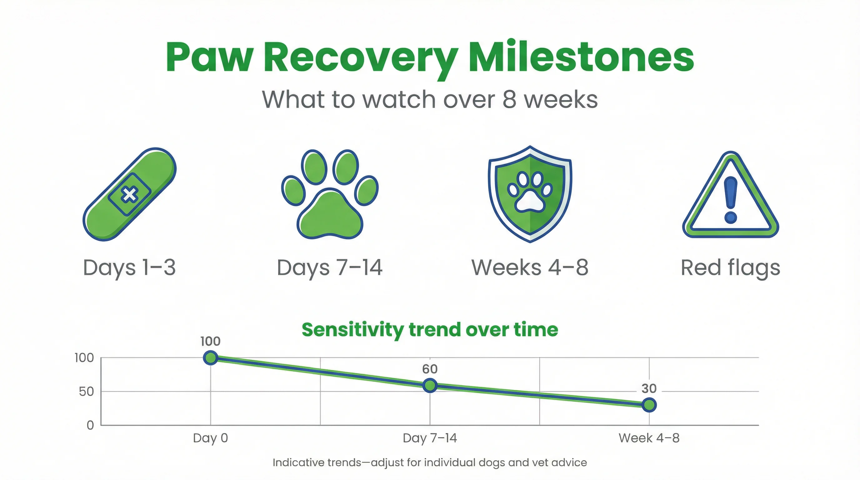 Paw Recovery Milestones