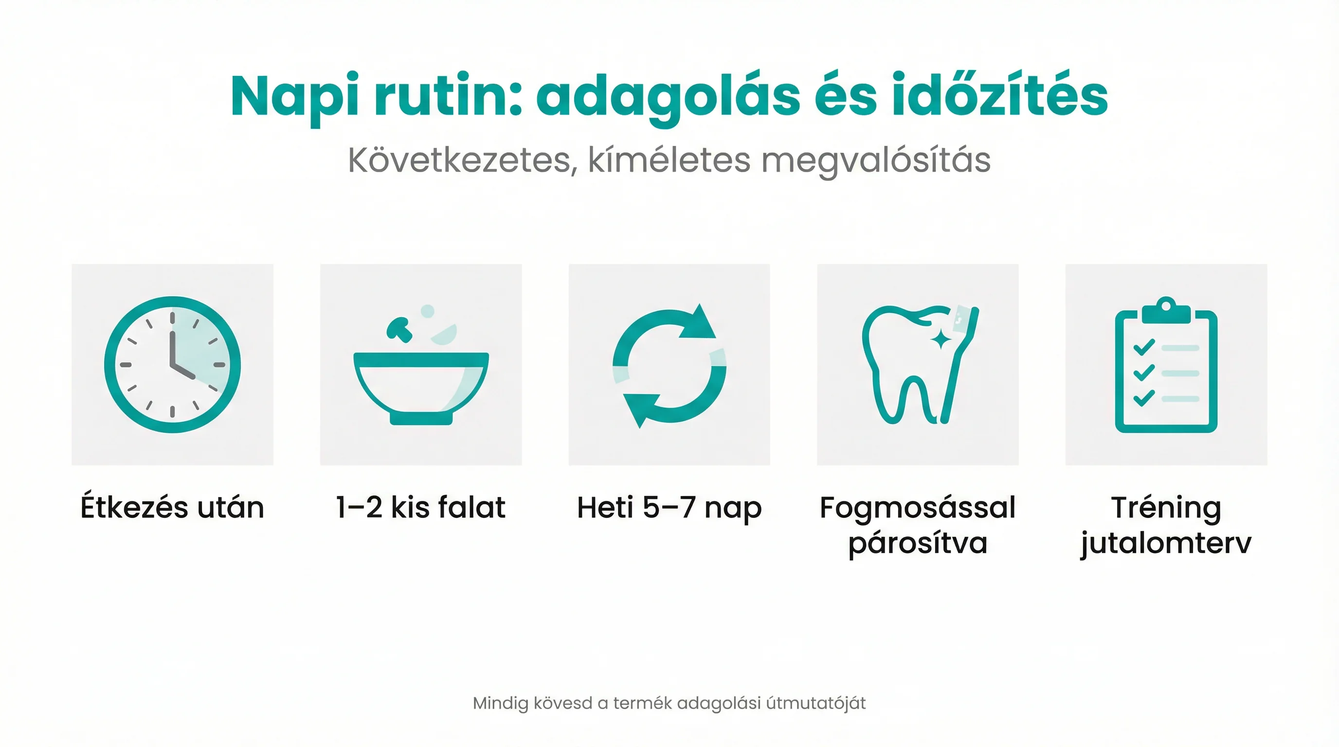 Napi rutin: adagolás és időzítés