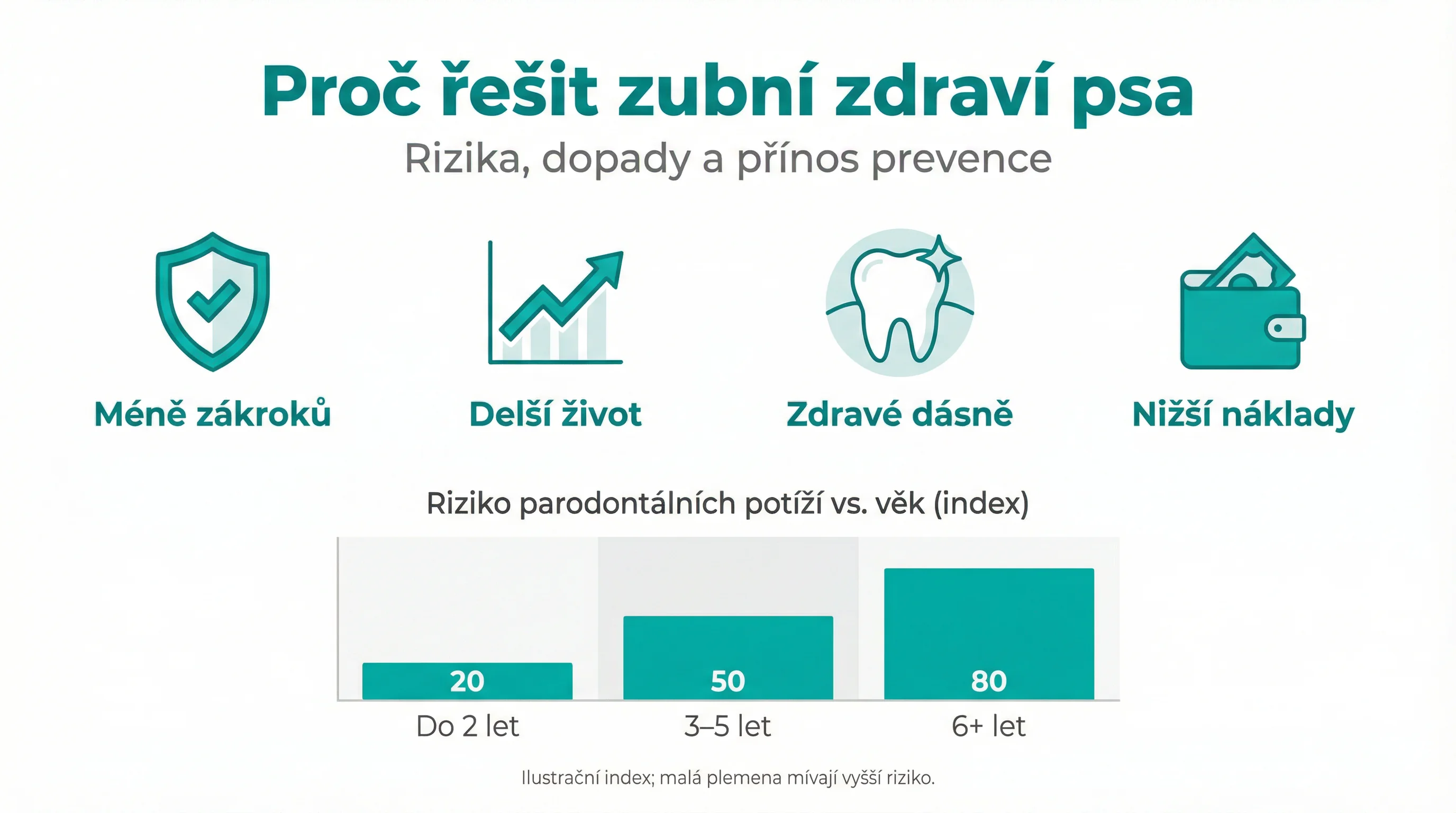 Proč řešit zubní zdraví psa
