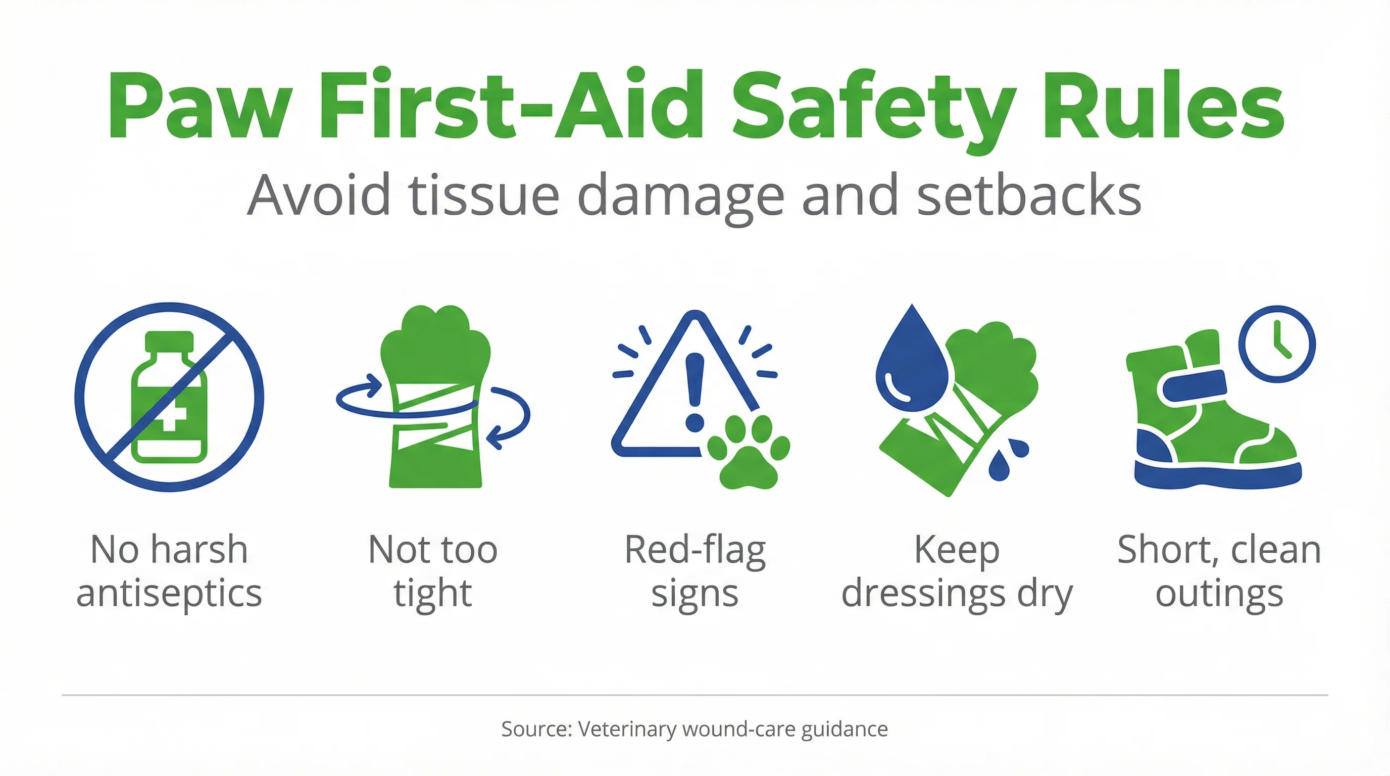 Paw First‑Aid Safety Rules