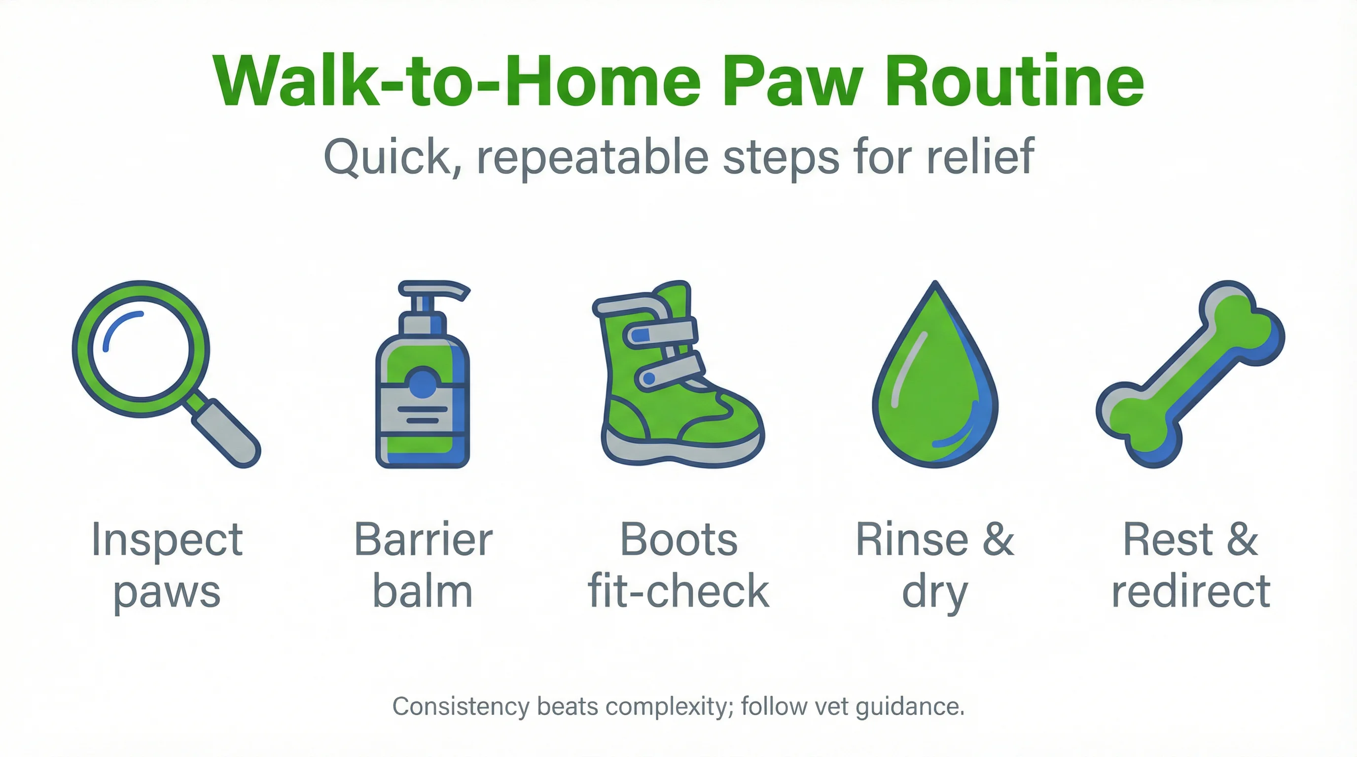 Walk-to-Home Paw Routine