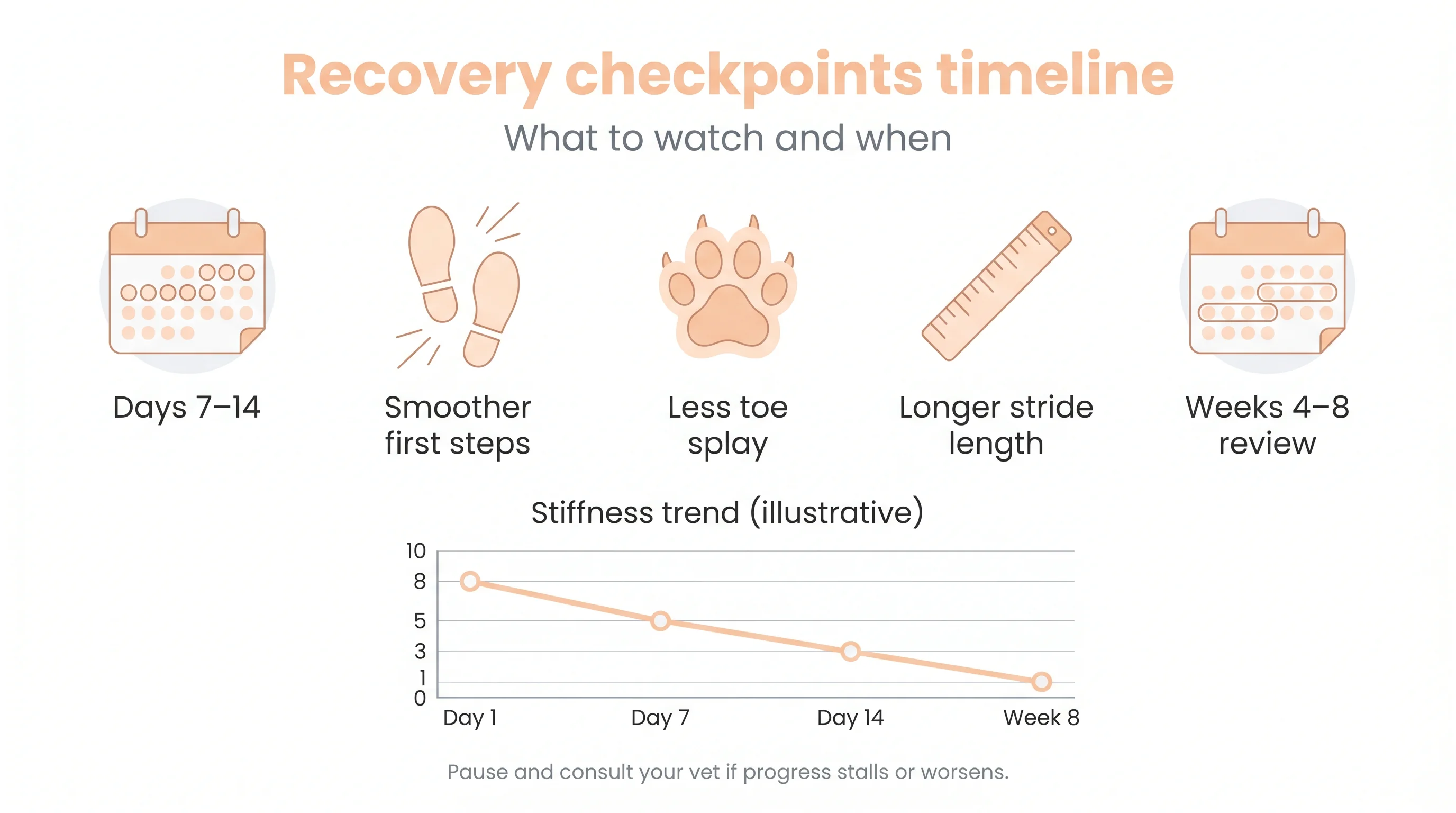 Recovery checkpoints timeline