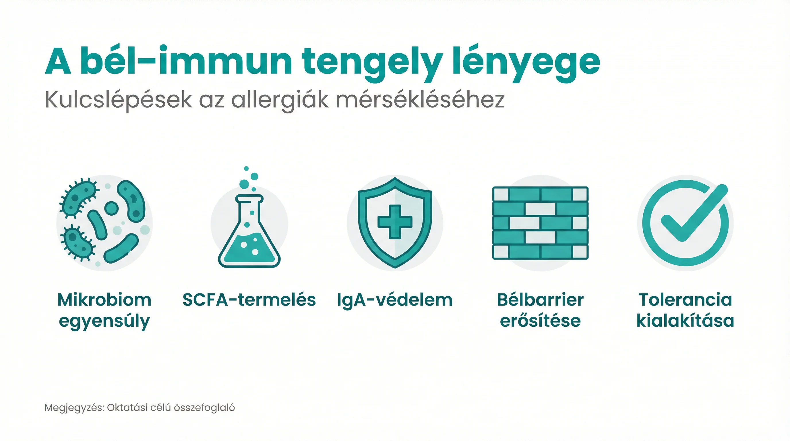 A bél–immun tengely lényege