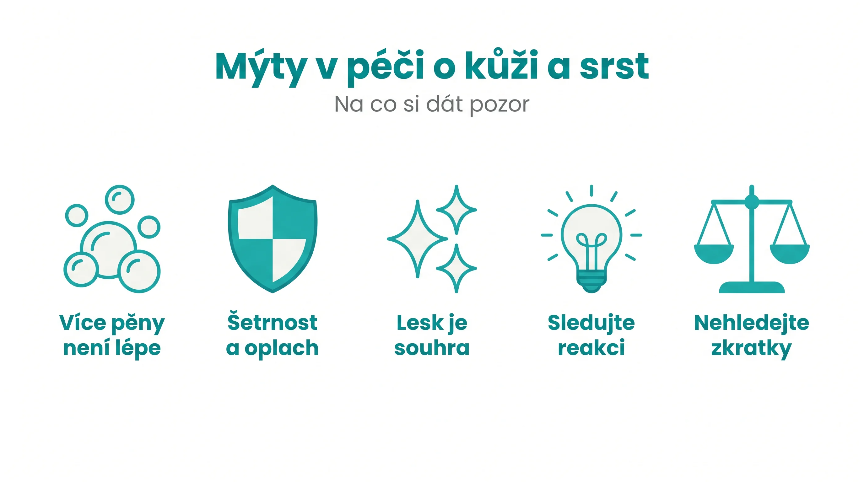 Mýty v péči o kůži a srst