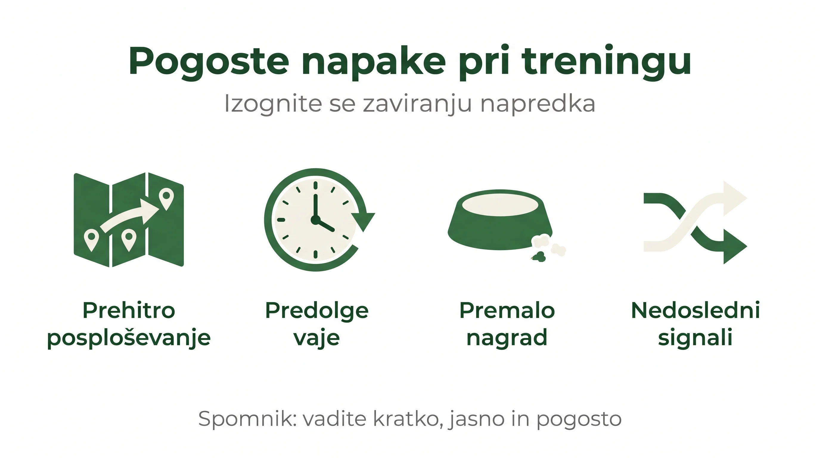 Pogoste napake pri treningu