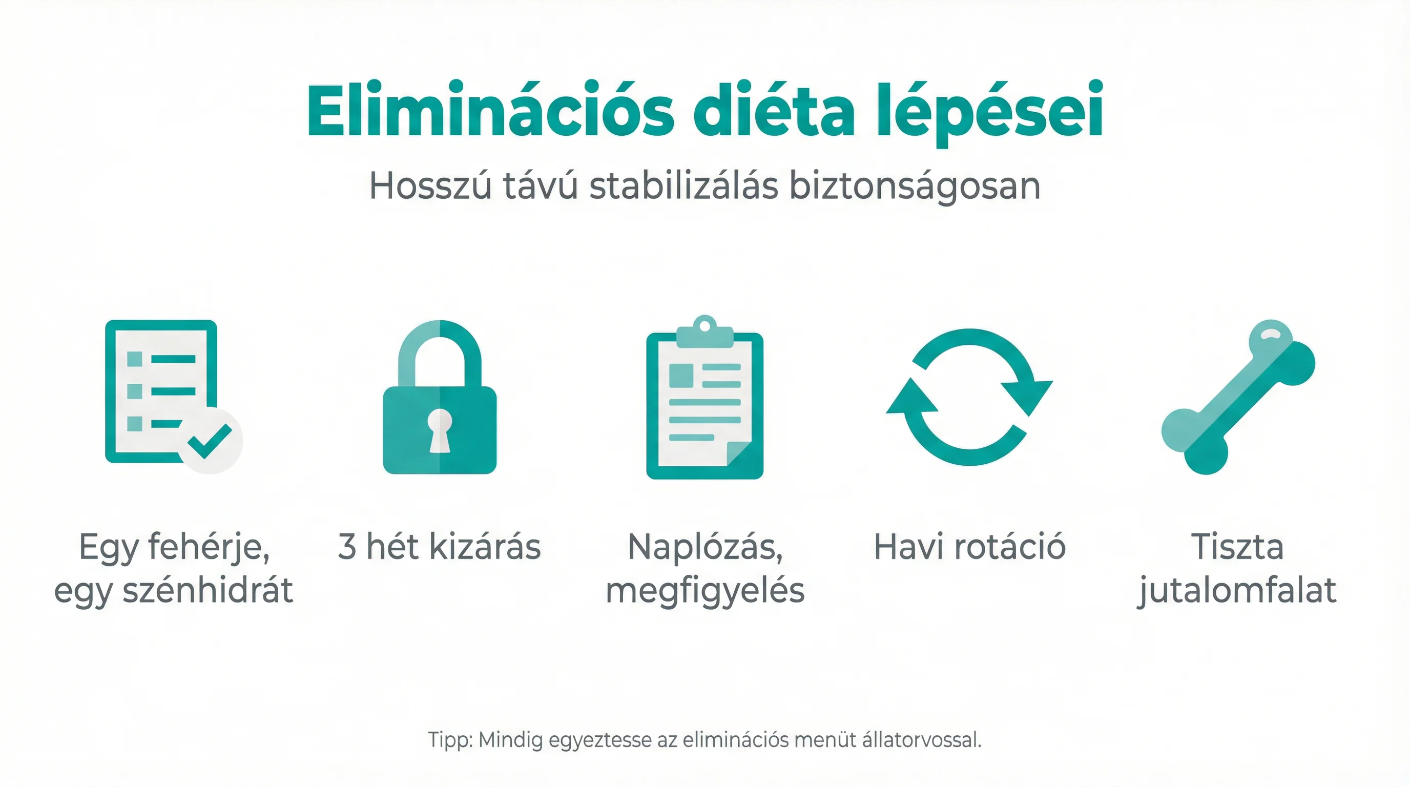 Eliminációs diéta lépései