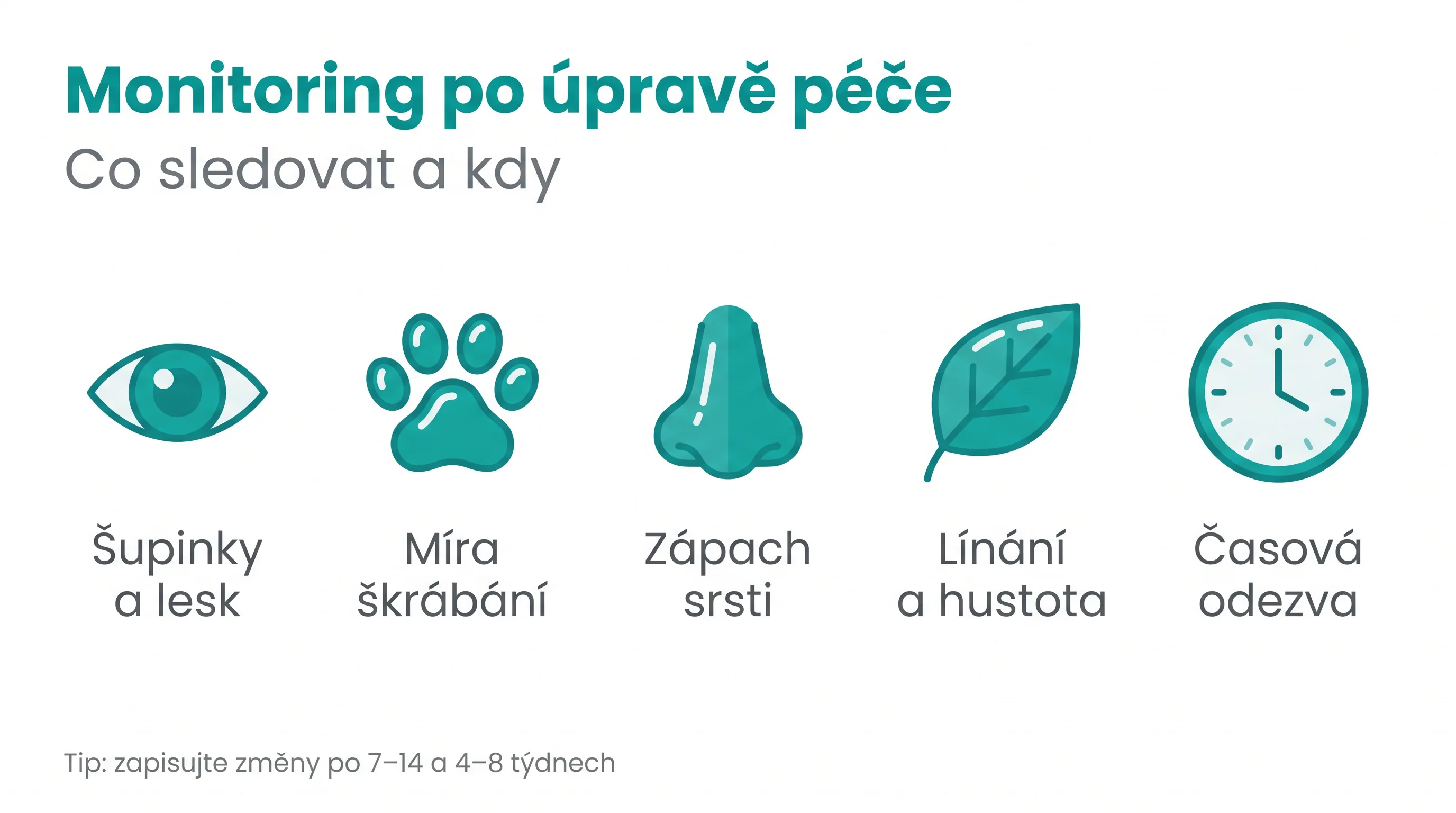 Monitoring po úpravě péče