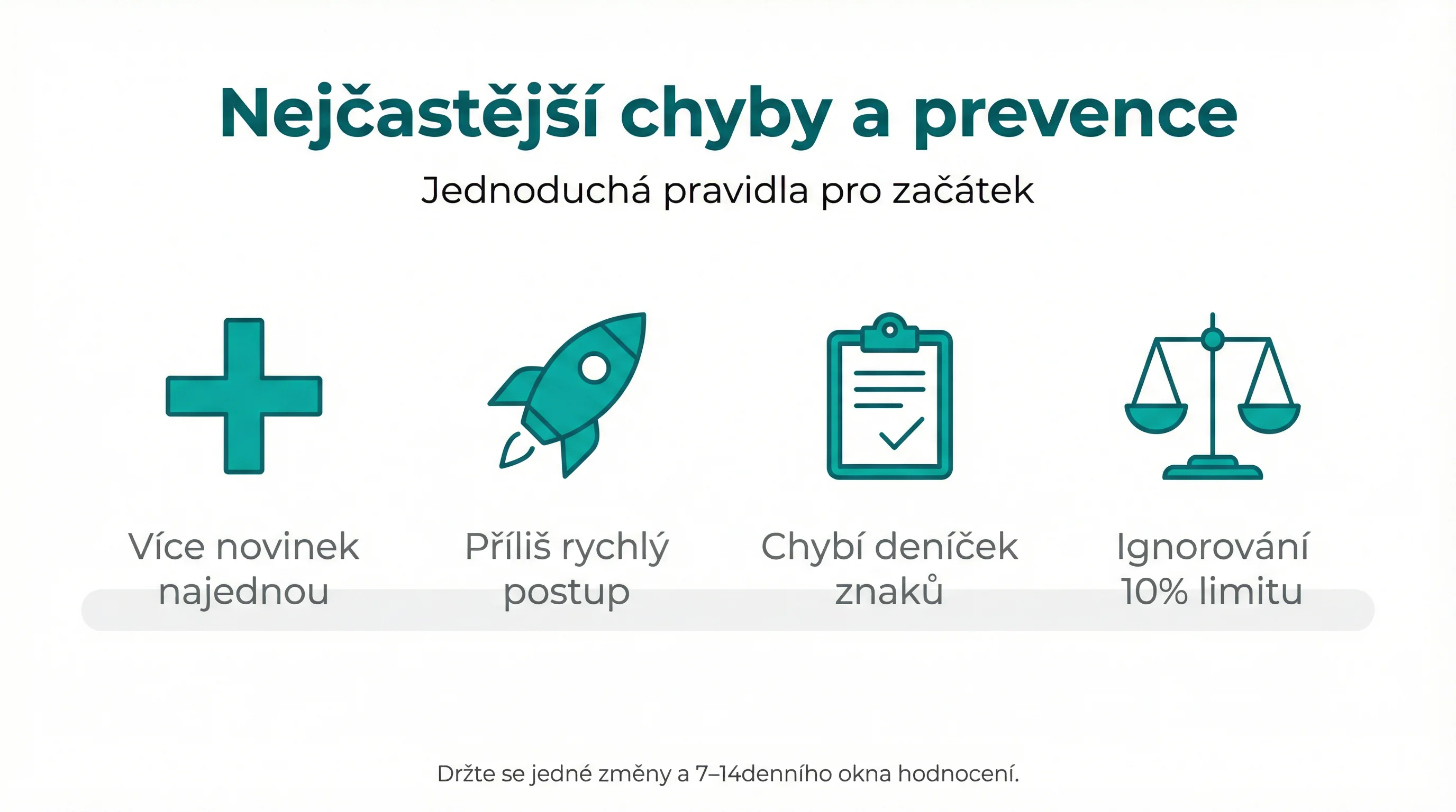 Nejčastější chyby a prevence