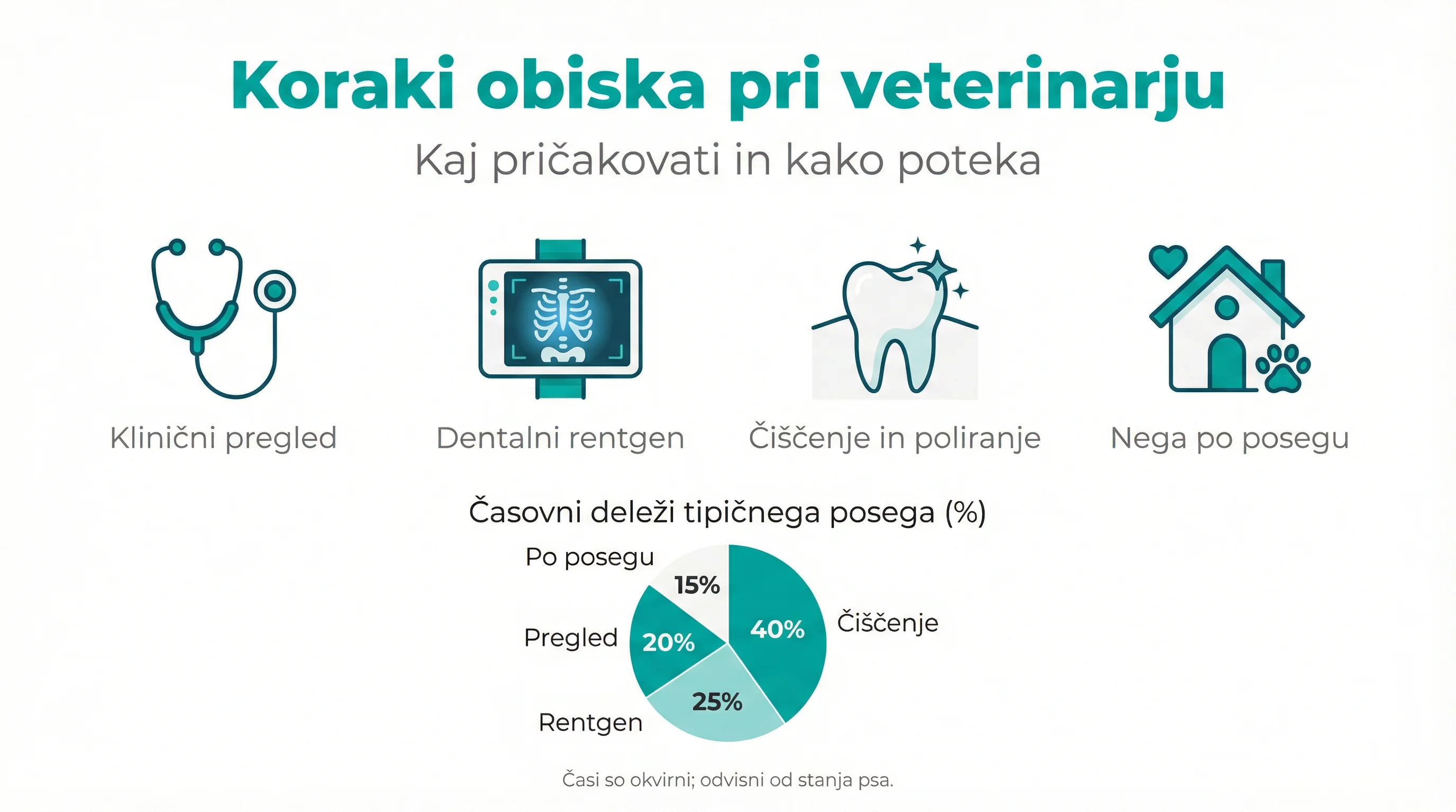 Koraki obiska pri veterinarju
