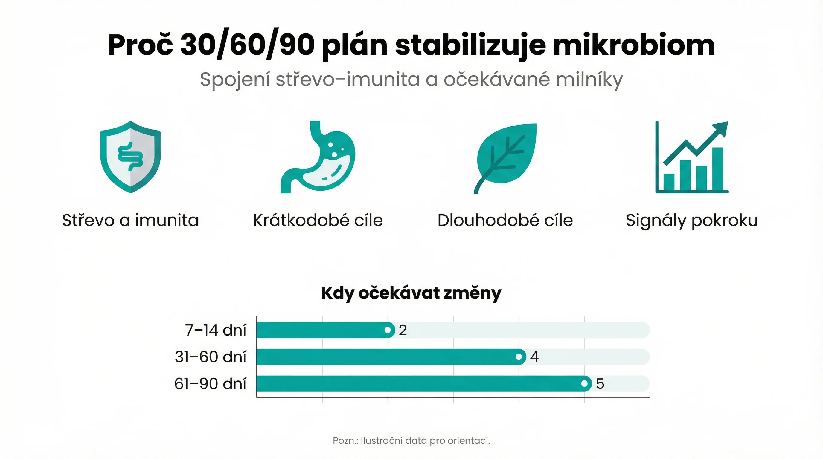Proč 30/60/90 plán stabilizuje mikrobiom