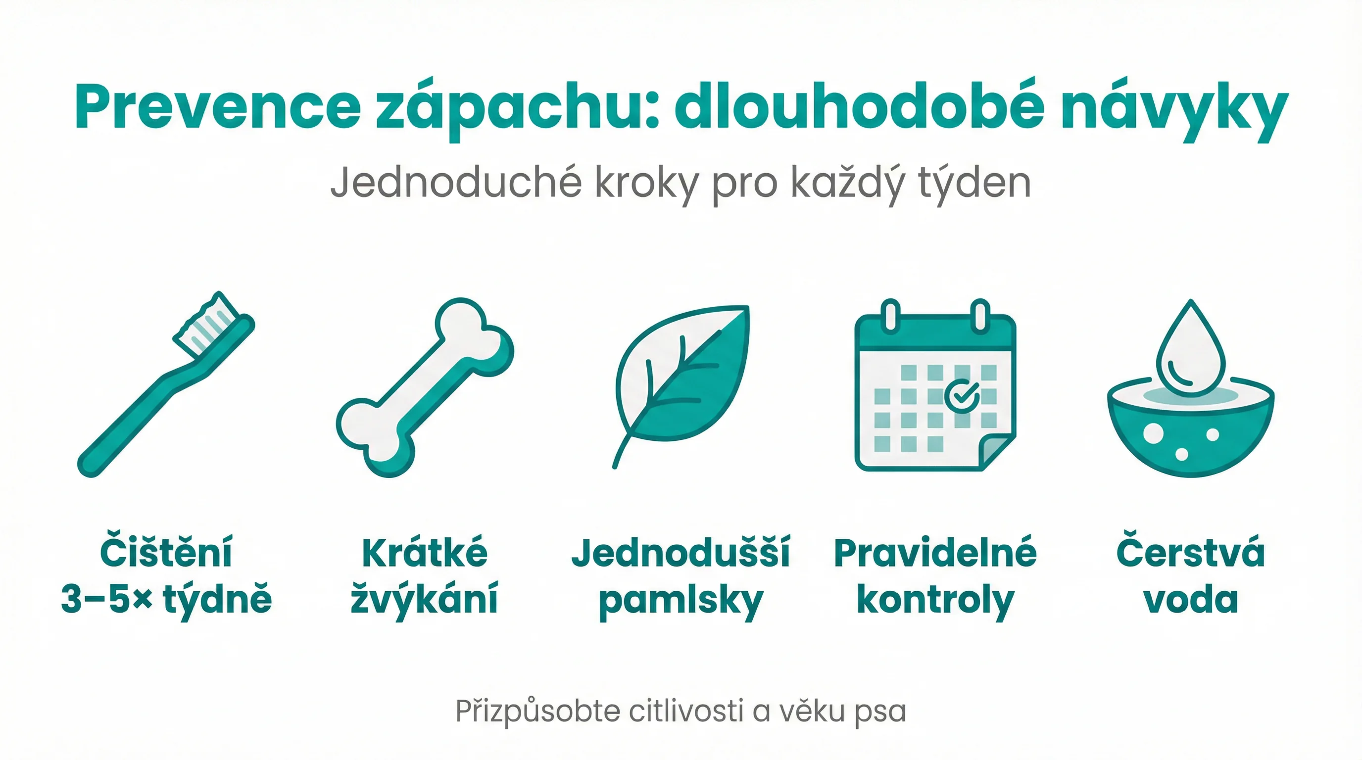 Prevence zápachu: dlouhodobé návyky