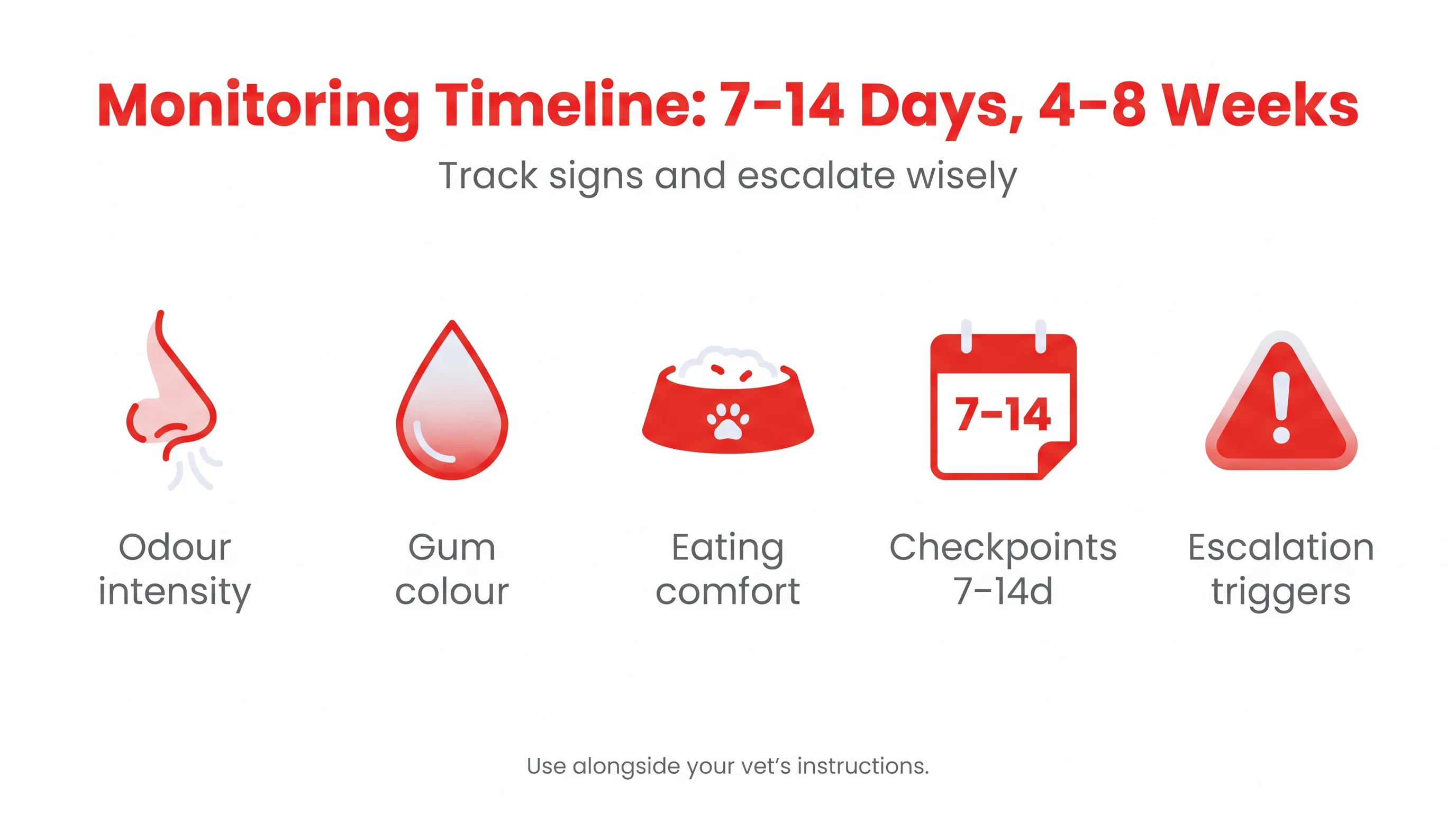 Monitoring Timeline: 7–14 Days, 4–8 Weeks