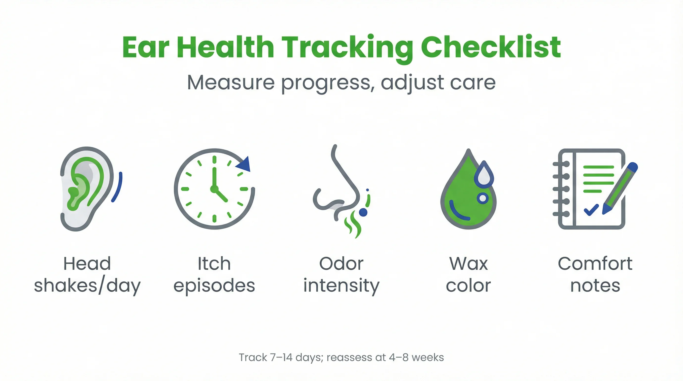 Ear Health Tracking Checklist
