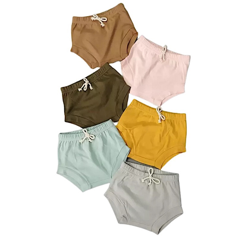 Soft Organic Cotton Toddler 3M-3T Short Bottom Diaper Shorts