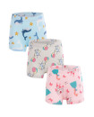 Little Girls 2Y-7Y Set of 3 Boxer Briefs Underwear combed cotton-PJ108-Dolphin group H370