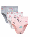 Girls 2Y-7Y Soft Cotton Pack of 3 underwear Briefs SJ206 Castle H103