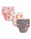Girls 2Y-7Y Soft Combed Cotton Pack of 3 underwear Briefs SJ251 Unicorn H803