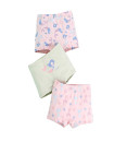 Girls 2Y-10Y Underwear Pack of 3 Combed Cotton Boxer Briefs PJ414 Mermaid H920