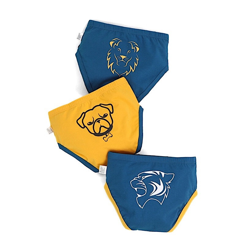 Boys 2Y-7Y Soft Combed cotton Briefs Pack of 3 cool and Breathable SJ257 Lion H651