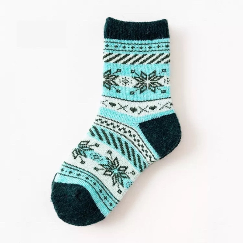 winter 1-12 Years Thick Thermal Unisex children's socks warm wool Blended socks 8 pairs