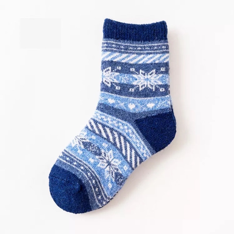 winter 1-12 Years Thick Thermal Unisex children's socks warm wool Blended socks 8 pairs