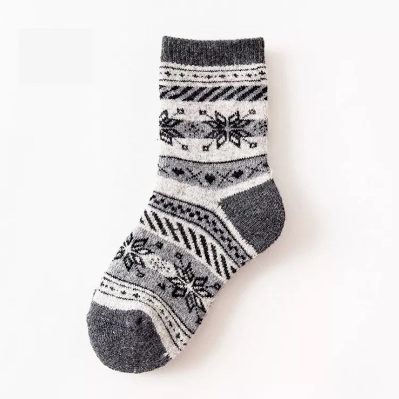 winter 1-12 Years Thick Thermal Unisex children's socks warm wool Blended socks 8 pairs