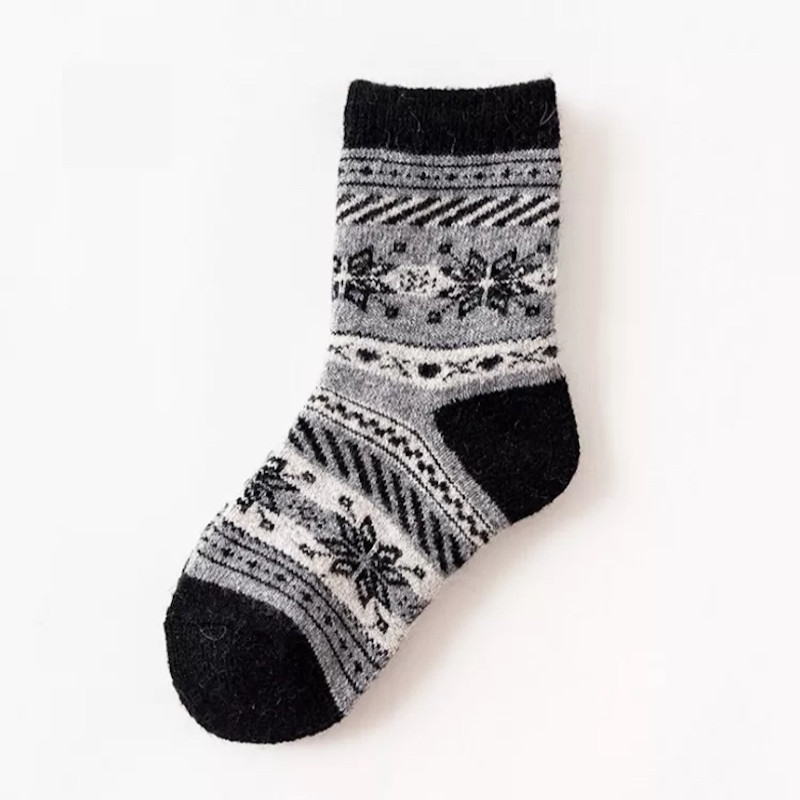winter 1-12 Years Thick Thermal Unisex children's socks warm wool Blended socks 8 pairs