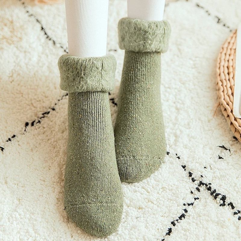 Women EU38-EU41 Warm Crew Thick Thermal Winter Socks S31