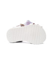 Made in Spain Girls EU24-EU29 Leather Bow Sandals soft and flexible Non Slip Rubber White 