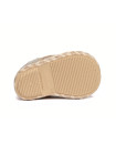 Made in Spain EU29-EU34 Linen Canvas Shoes Lace Closure Non Slip Rubber Light Brown 
