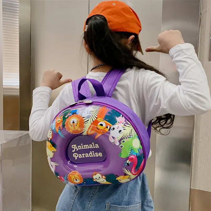 Kindergarten cartoon animals backpack eggshell bag cute backpack 
