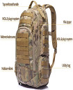 Outdoor bag waterproof hiking 1000D nylon multifunctional tactical molle backpack 