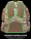 Outdoor bag waterproof hiking 1000D nylon multifunctional tactical molle backpack 