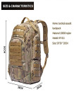 Outdoor bag waterproof hiking 1000D nylon multifunctional tactical molle backpack 