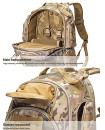 Outdoor bag waterproof hiking 1000D nylon multifunctional tactical molle backpack 