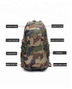 Cordura Nylon 1000D sports leisure travel tactical backpack - Black