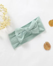 High Elastic Rayon Plain 0-3M Knotted Baby Headbands set of 3 colors