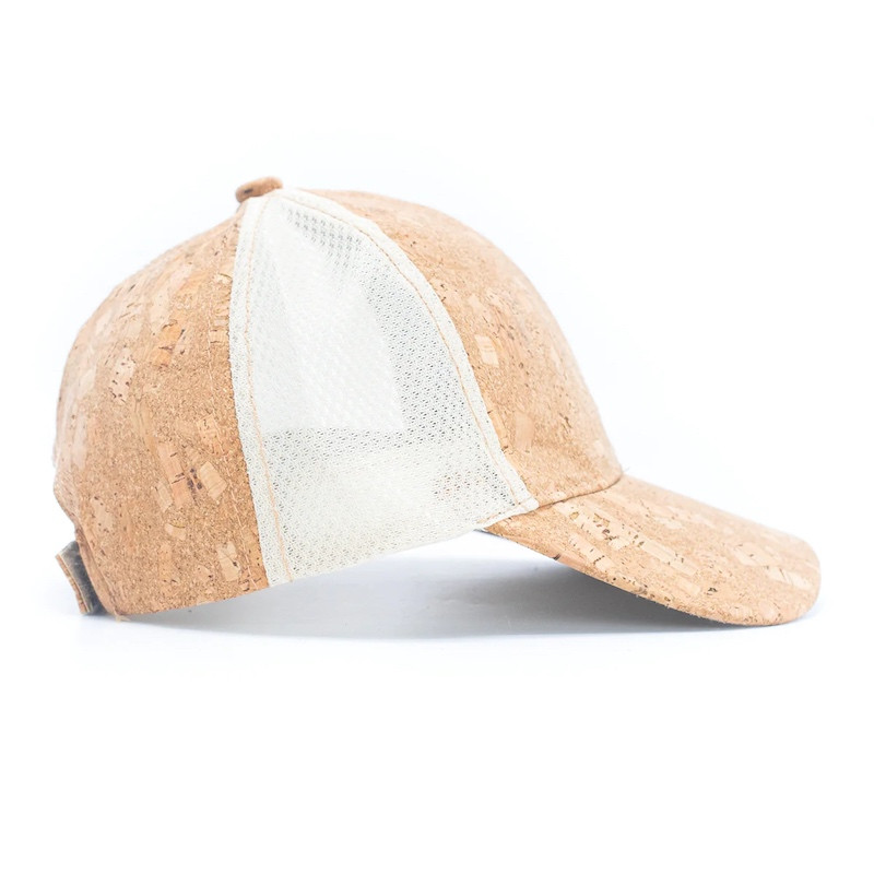 Made in Portugal Cork Baseball Cap with Breathable Mesh L-913 One Size Fits All