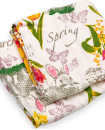 Set of 3 Beautiful Spring Rabbit Design LARGE SIZE Highly Absorbent Multi Purpose Kitchen Towel Tea Towels 70cm by 45cm Hanging Loop