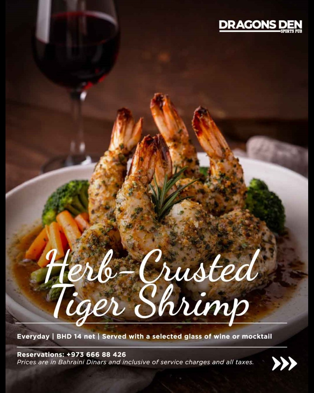 Herb-Crusted Tiger Shrimp